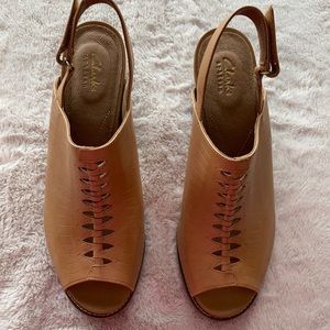 Clarks Artisan Open Toed Booties Size 11M